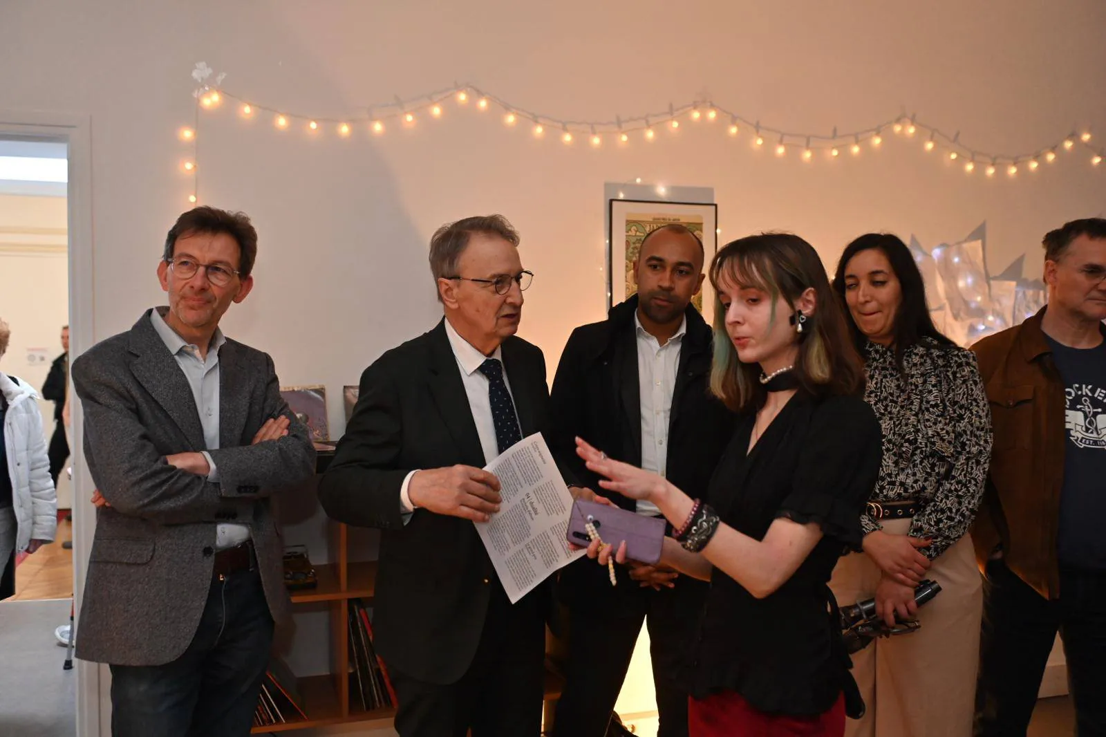 inauguration dans l'école de la virtual factory